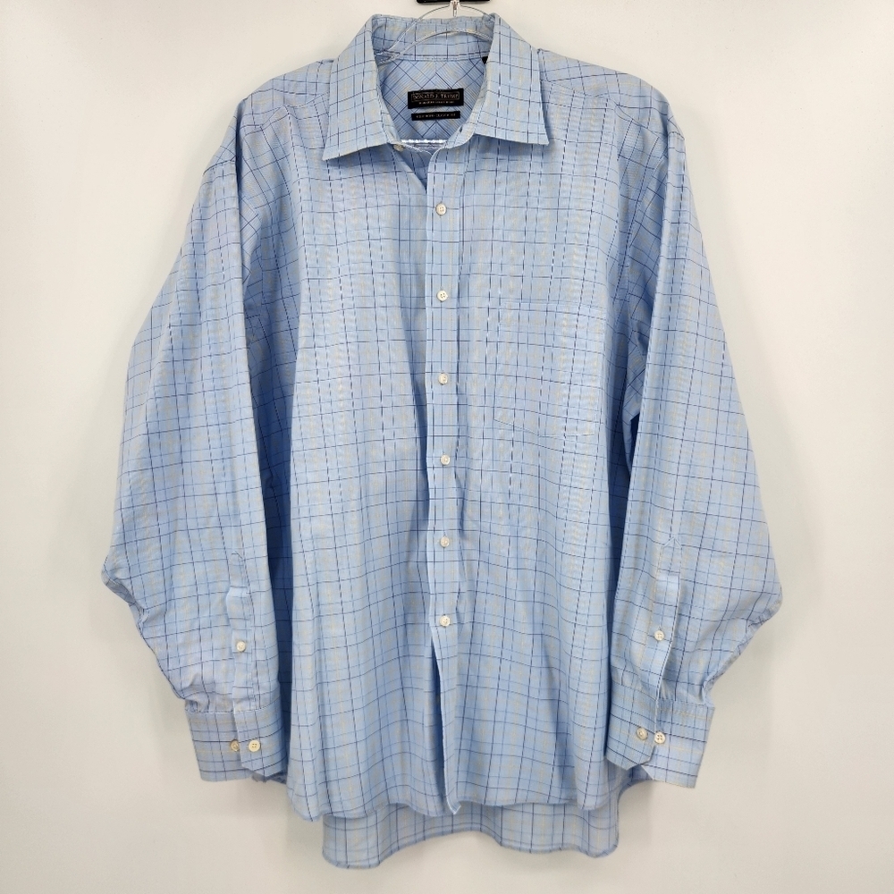 Donald J. Trump Signature Collection Non Iron Classic Fit Shirt Mens Size 17.5